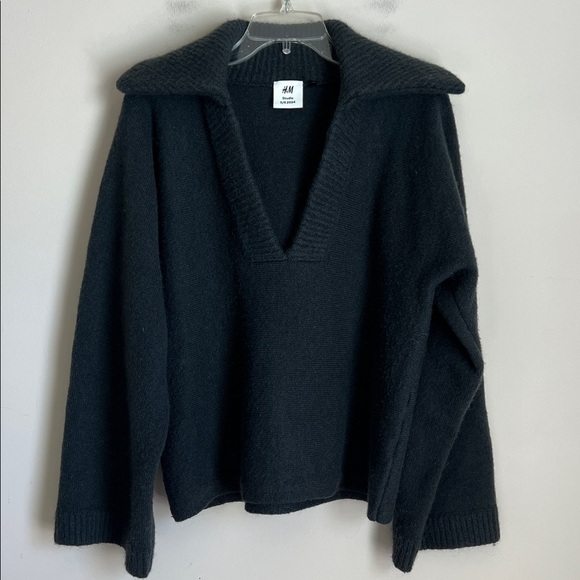 H&M Collection Sweaters - H&M Studio Collection Thick Collared Sweater Wool Blend Oversized Women's Small